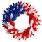 Nearly Natural 18" Patriotic Red, White and Blue "Americana" Wreath with 20 Warm LED Lights